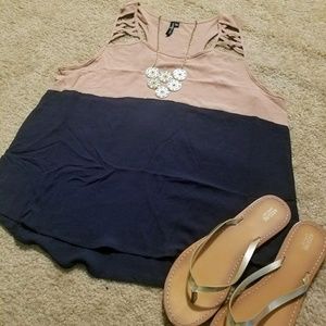 Racer-back Fashion Tank